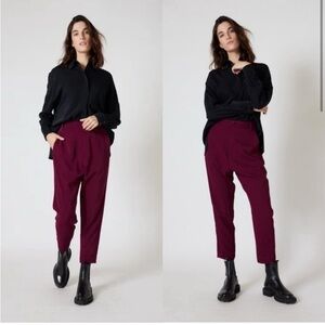 Ruti - Feeling Cool Drop Crotch French Plum Trousers